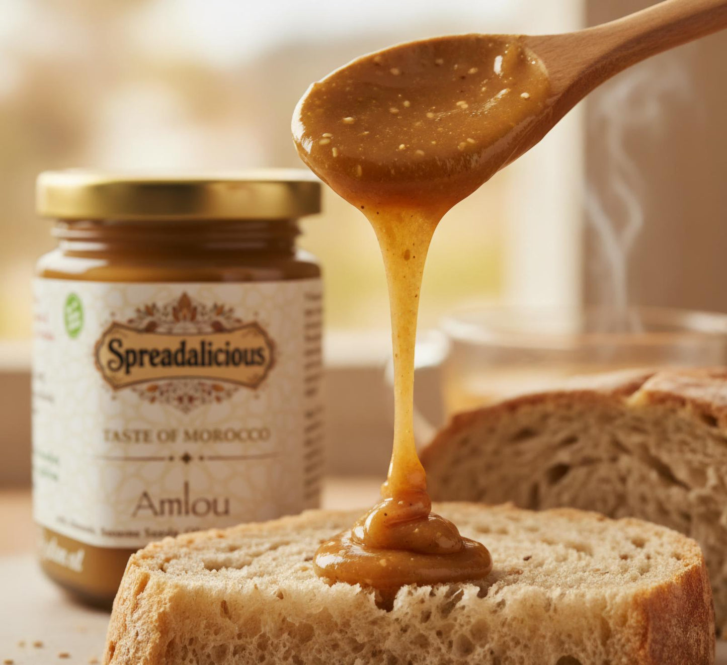 Golden Almond & Sesame Honey Delight