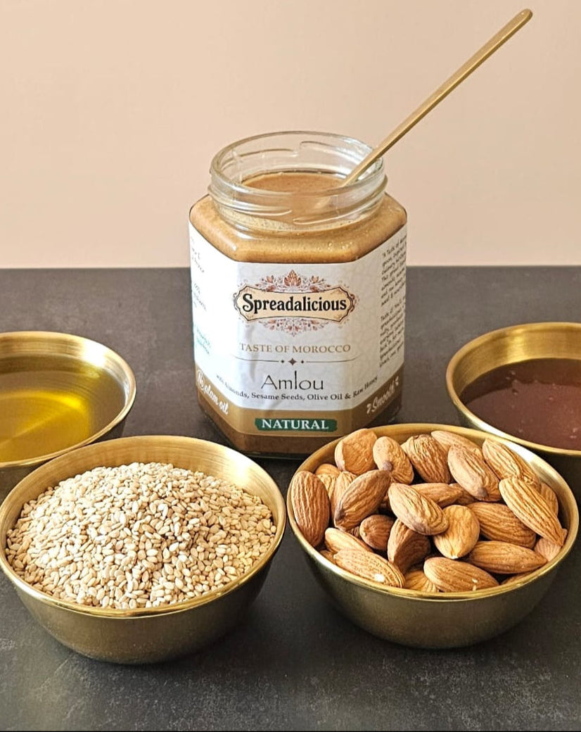 Golden Almond & Sesame Honey Delight