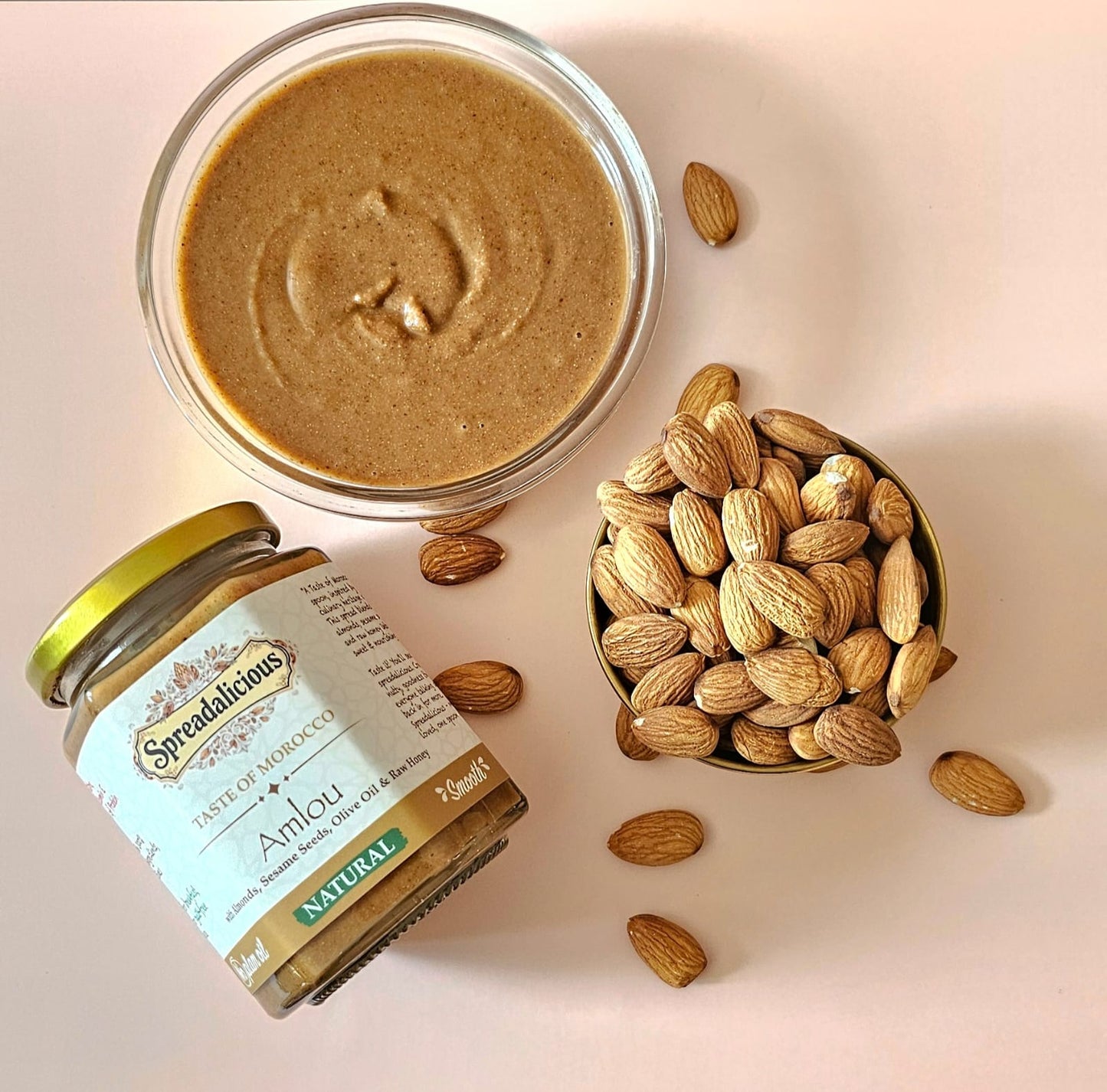 Golden Almond & Sesame Honey Delight