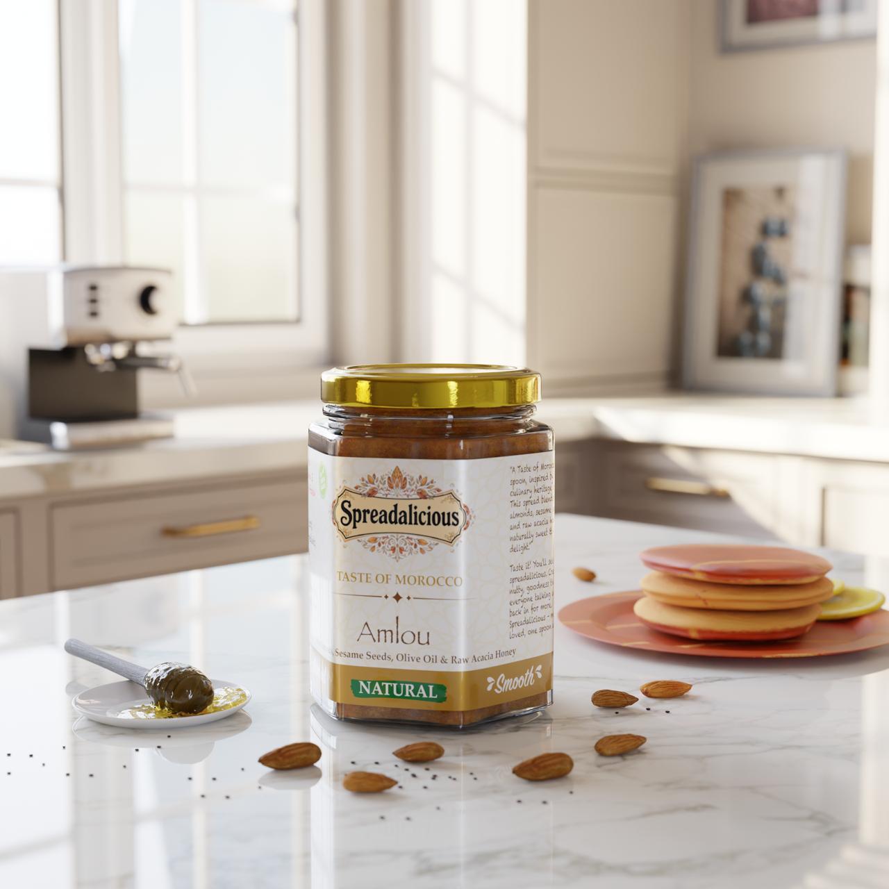 Golden Almond & Sesame Honey Delight